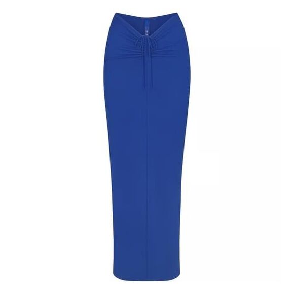Skims Soft Lounge Long Skirt Cobalt Size Large - Picture 1 of 12